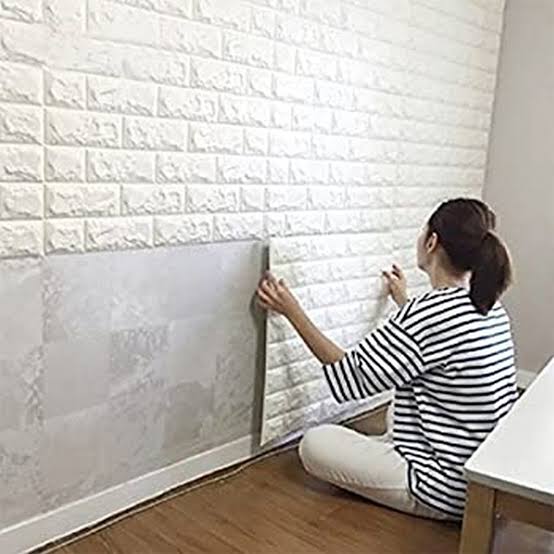 White Brick Wall Sheet