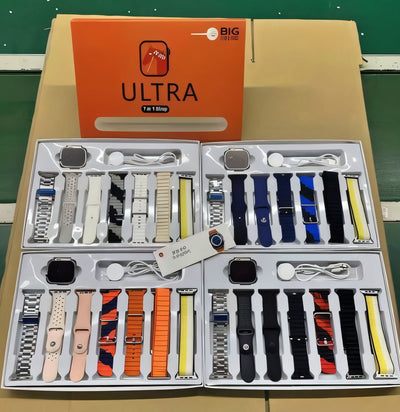 7in1 Straps Ultra Smart Watch with Box Packing
