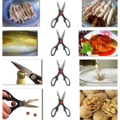 6 in 1 Multipurpose All In One Kitchen Multi functional Scissors