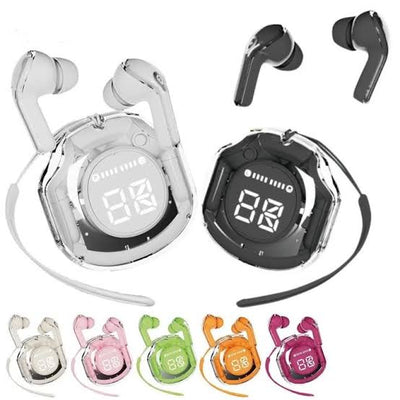 Air 39 Earbuds Wireless Crystal Transparent Bluetooth With Silicone Cover