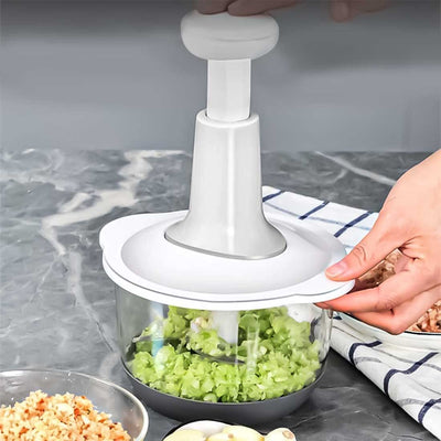 Multi purpose Hand Press Vegetable and Meat Chopper With Mixer