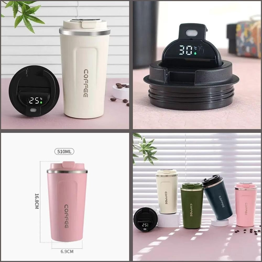 Smart Thermal Coffee Mug with Temperature Display