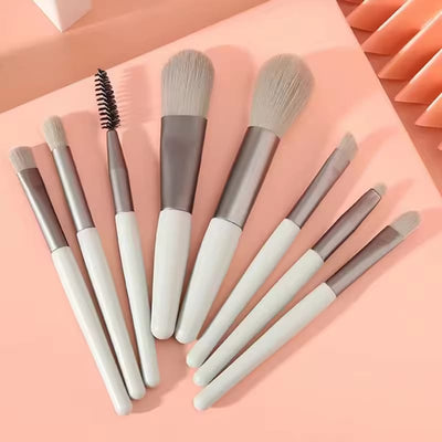 8Pcs/Pack Professional Makeup Brush Set Soft Bristle Blusher