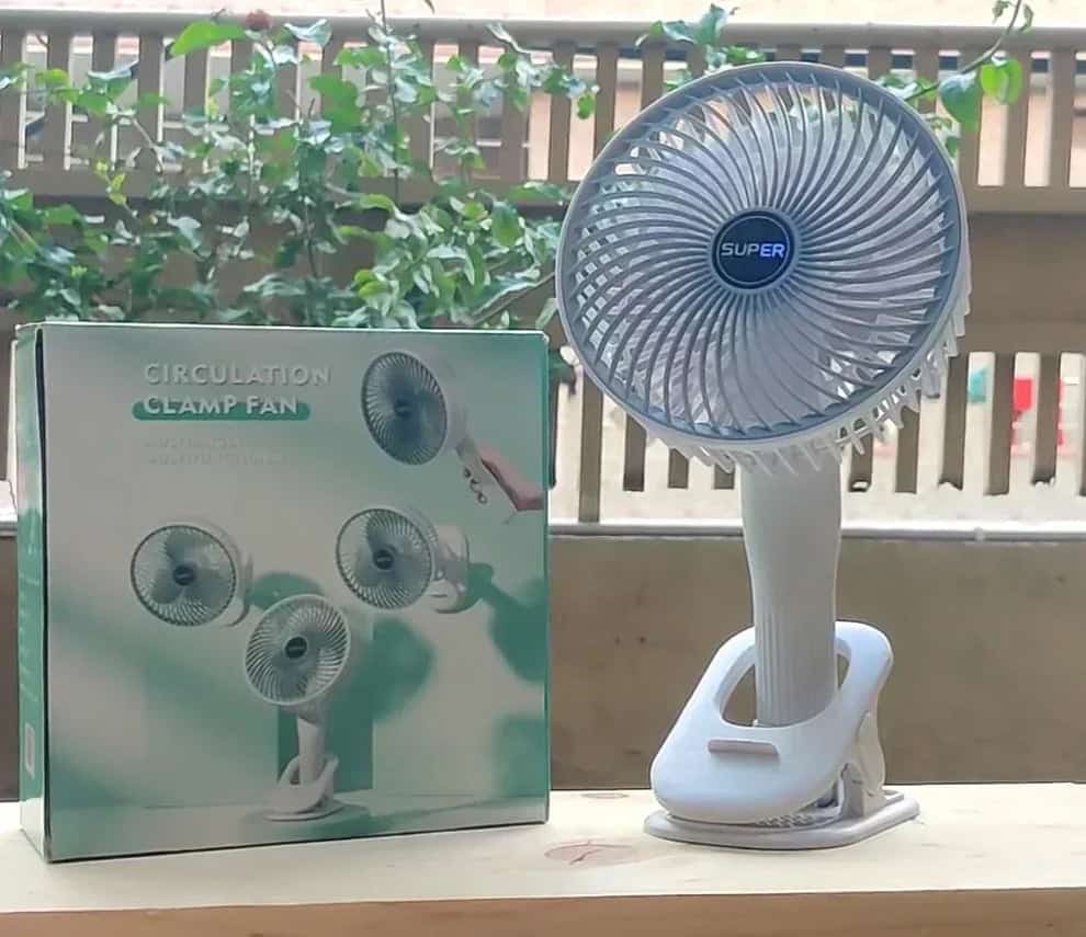 2 in 1 Rechargeable and Portable Table and Hand Fan