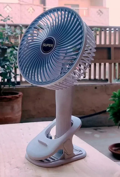 2 in 1 Rechargeable and Portable Table and Hand Fan