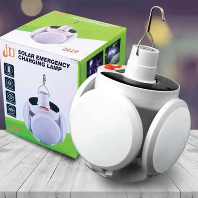 Solar 2in1 Charging Foldable Hanging 5 Bulbs Light