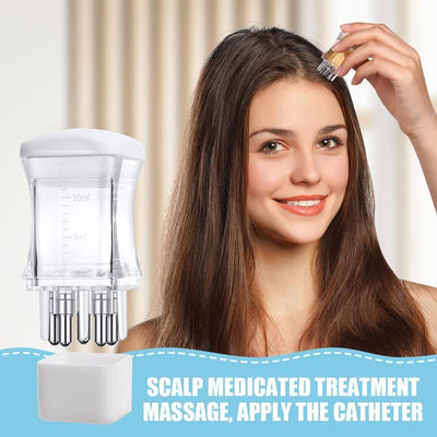 10ml Scalp Applicator Mini Head Massager Roller Ball Brush Hair Care Essential Oil Applicator Massage Comb