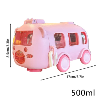 Kids Bus Shape Water Bottle – Cute & Leak-Proof Water Sipper for School and Travel