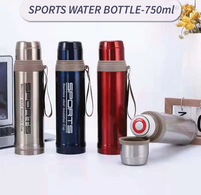 750 ML Sports Water Bottle Stainless Steel
