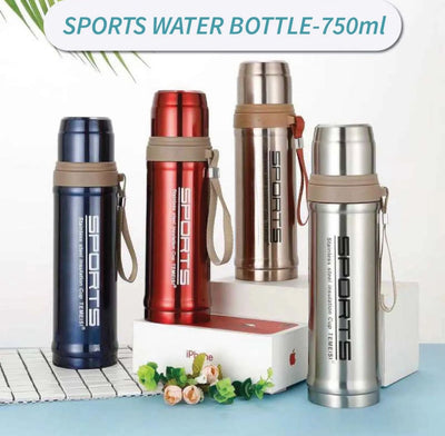 750 ML Sports Water Bottle Stainless Steel