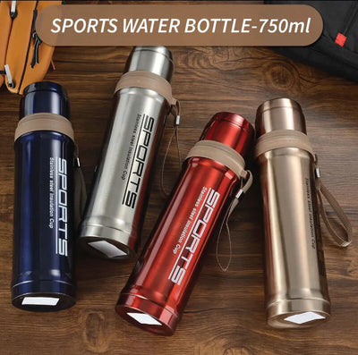 750 ML Sports Water Bottle Stainless Steel