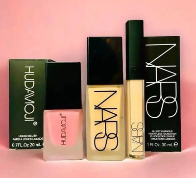 Nars Foundation & Concelor + HudaMoji Blushon