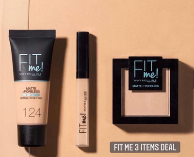 3 Pcs Bundle Deal (Tube Foundation, Concealer and Face Powder)