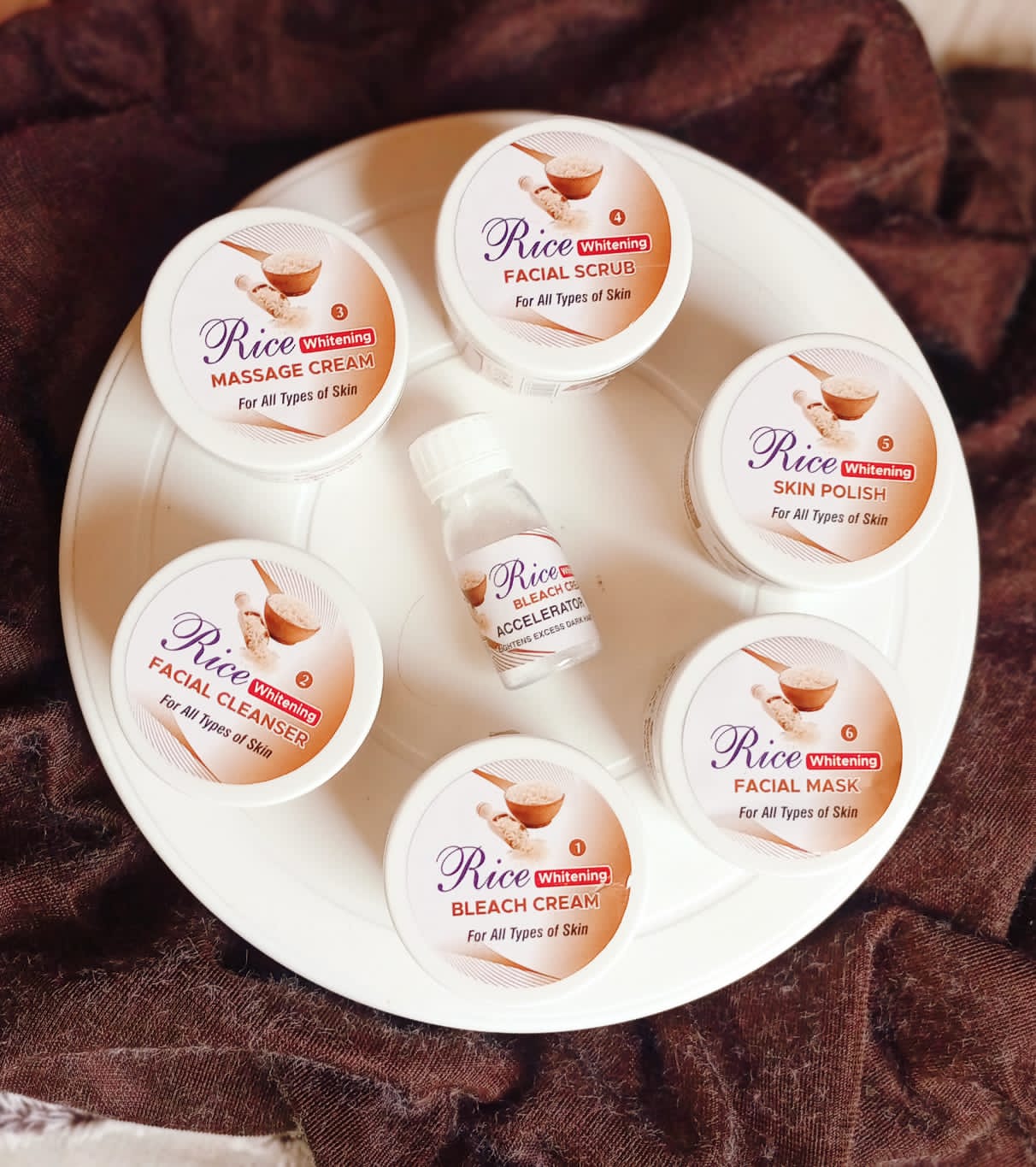 7 Step Rice, Coffee and Gold Facial Kit Deals
