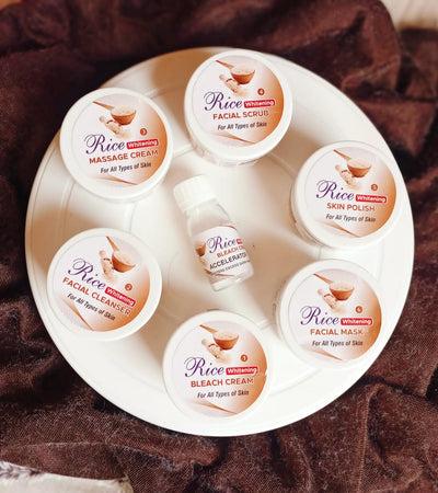 7 Step Rice, Coffee and Gold Facial Kit Deals