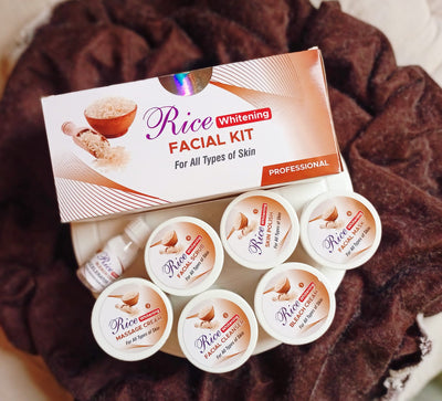 7 Step Rice, Coffee and Gold Facial Kit Deals