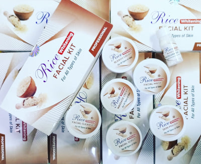 7 Step Rice, Coffee and Gold Facial Kit Deals