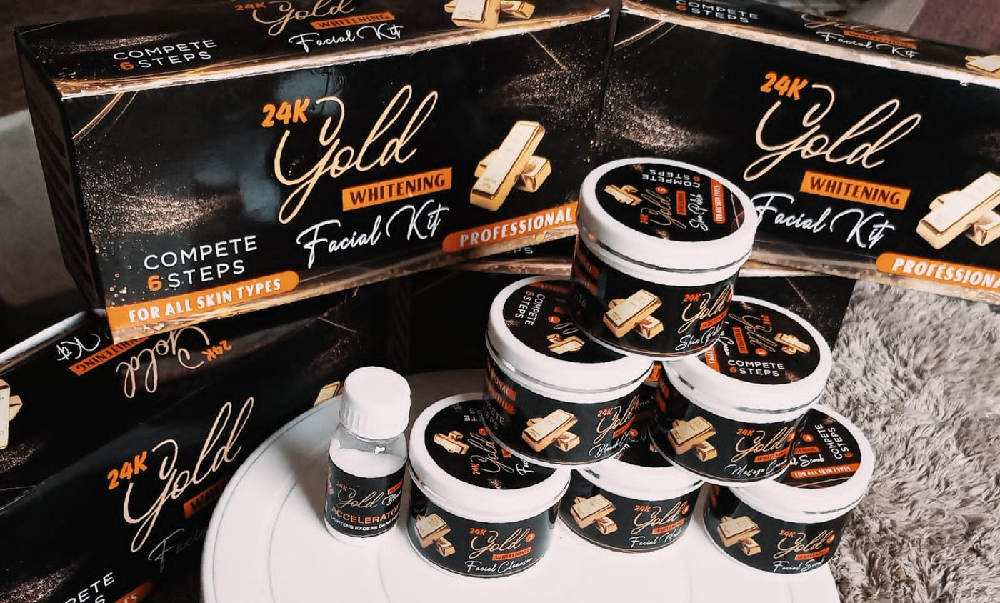 7 Step Rice, Coffee and Gold Facial Kit Deals