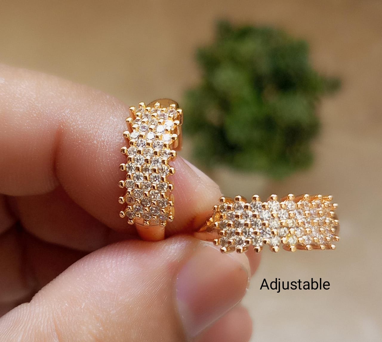 Adjustable Gold Plated Rings - 6 Designs