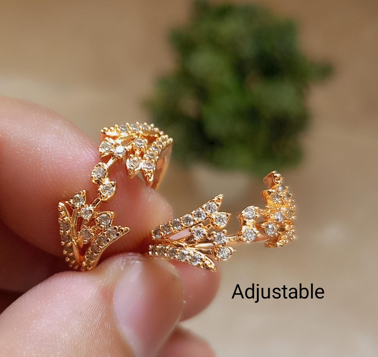 Adjustable Gold Plated Rings - 6 Designs