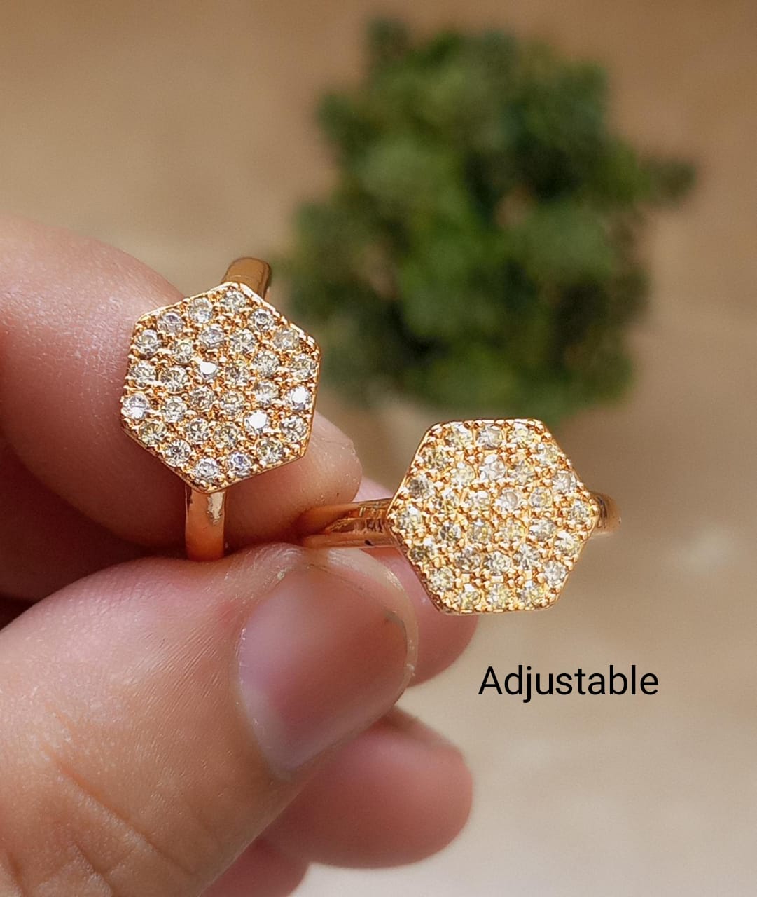 Adjustable Gold Plated Rings - 6 Designs