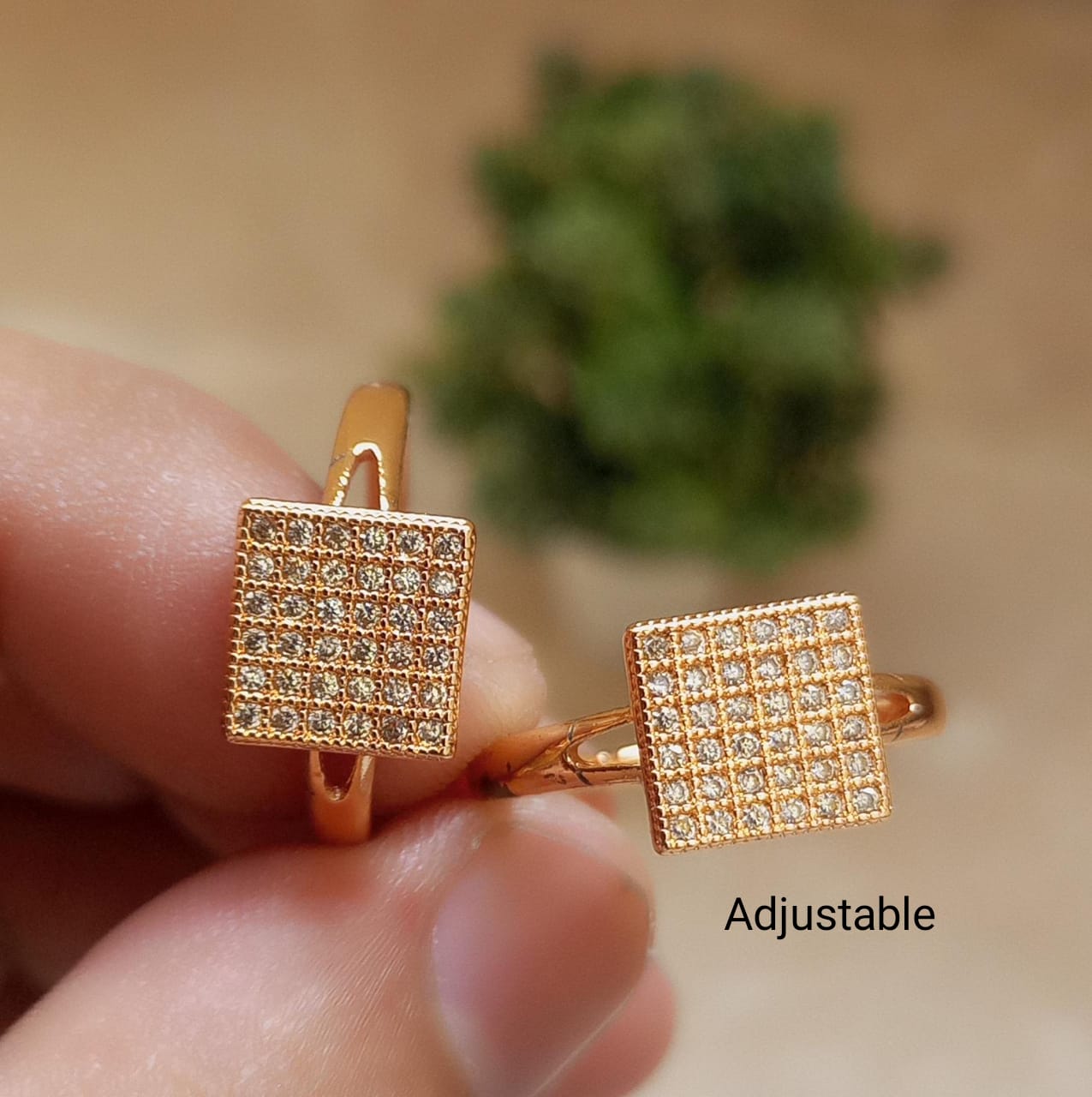 Adjustable Gold Plated Rings - 6 Designs