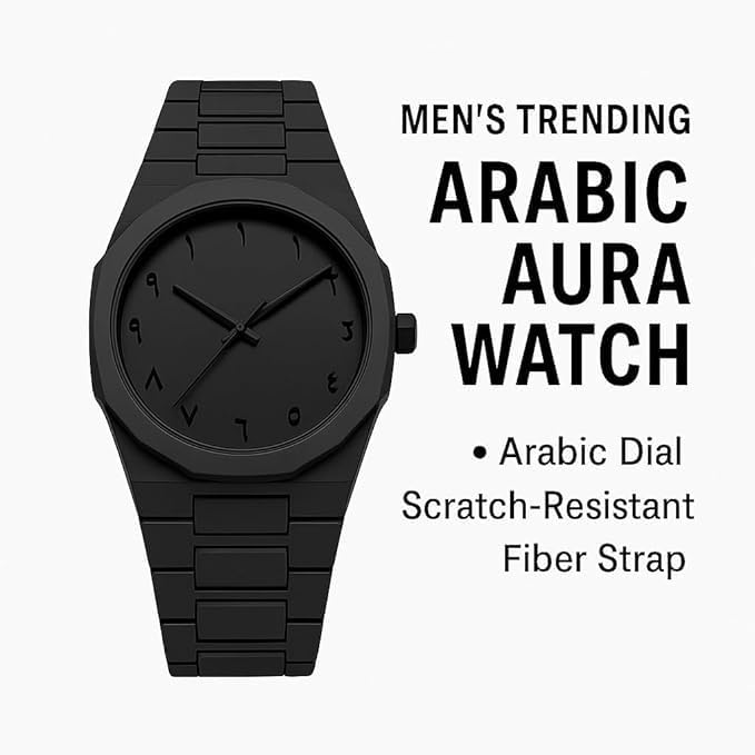 Premium Quality Aura Arabic Watch Fiber Chain With Double Lock