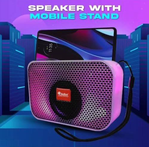 Multipurpose A011 Bluetooth Rechargeable Speaker and Phone Holder with Many Features