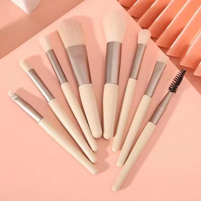 8Pcs/Pack Professional Makeup Brush Set Soft Bristle Blusher
