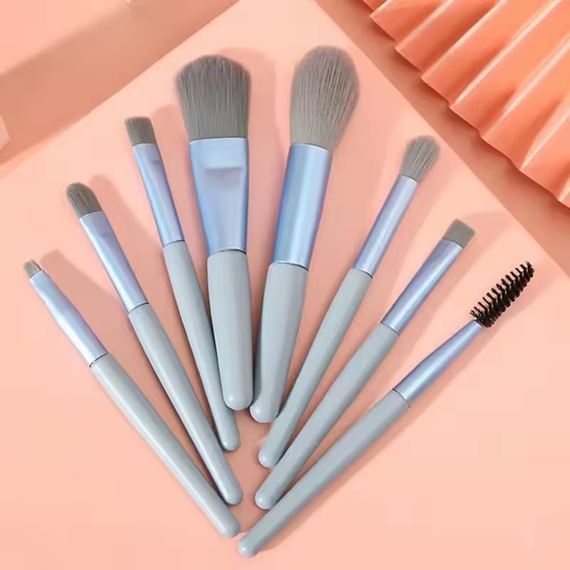8Pcs/Pack Professional Makeup Brush Set Soft Bristle Blusher