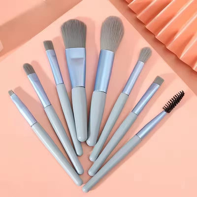 8Pcs/Pack Professional Makeup Brush Set Soft Bristle Blusher