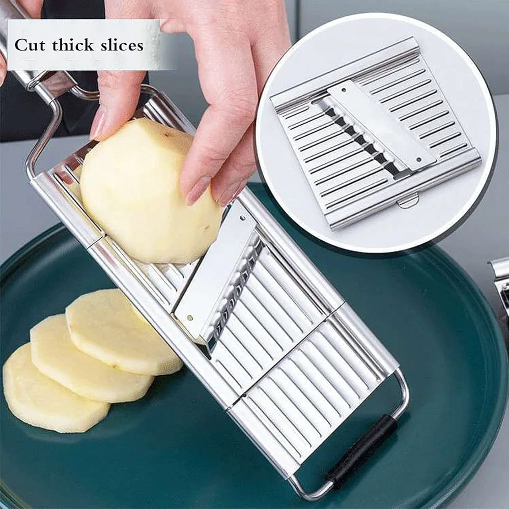 Multi-Purpose Vegetable Slicer,Stainless Steel Shredder Cutter Grater Slicer,Manual Food Chopper Vegetable Cutter Kitchen Tools