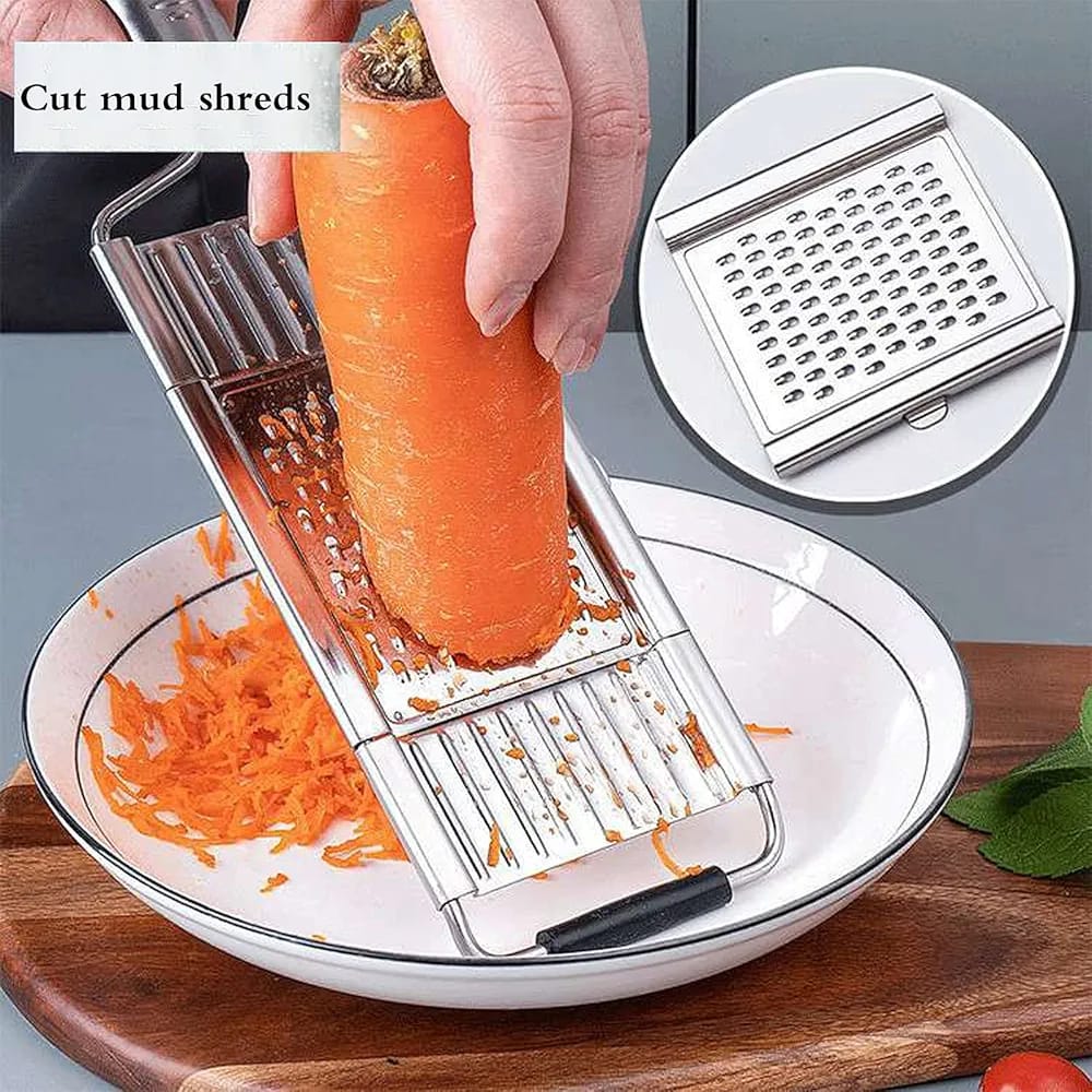 Multi-Purpose Vegetable Slicer,Stainless Steel Shredder Cutter Grater Slicer,Manual Food Chopper Vegetable Cutter Kitchen Tools
