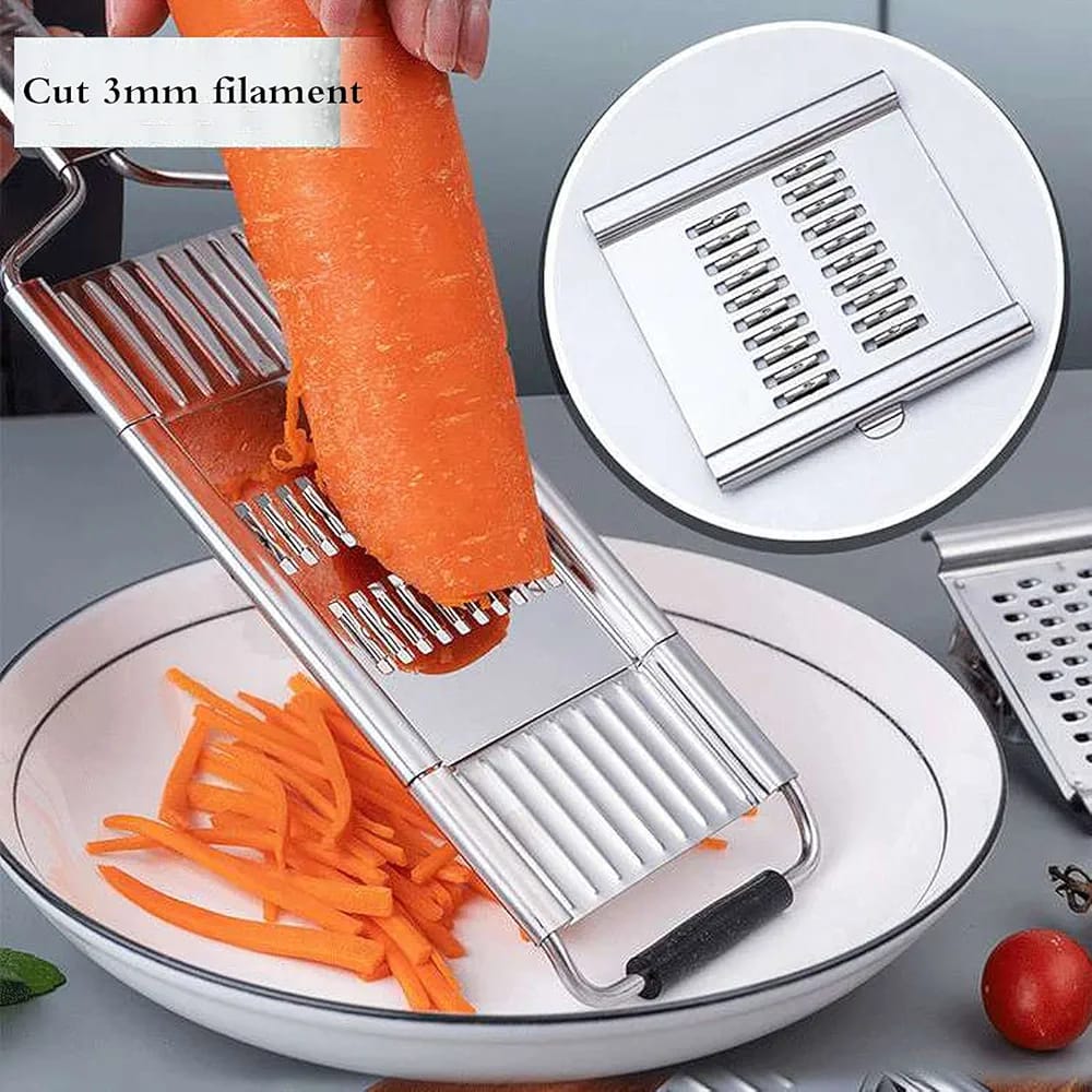 Multi-Purpose Vegetable Slicer,Stainless Steel Shredder Cutter Grater Slicer,Manual Food Chopper Vegetable Cutter Kitchen Tools