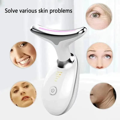 KK Trader | V-Shape Face & Neck Lifting Massager – LED Therapy & Vibration