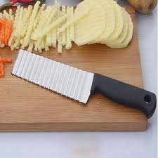 crinkle cutter wavy knife Stainless Steel Potato Knife French Fries Cutter Kitchen Multi-function Vegetable Cutter Wave Potato Chip Knife potato crinkle cutter