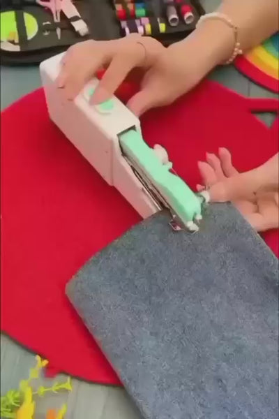 Portable Handy Sew Clothes Stitch Machine (Cell Operate) with Box
