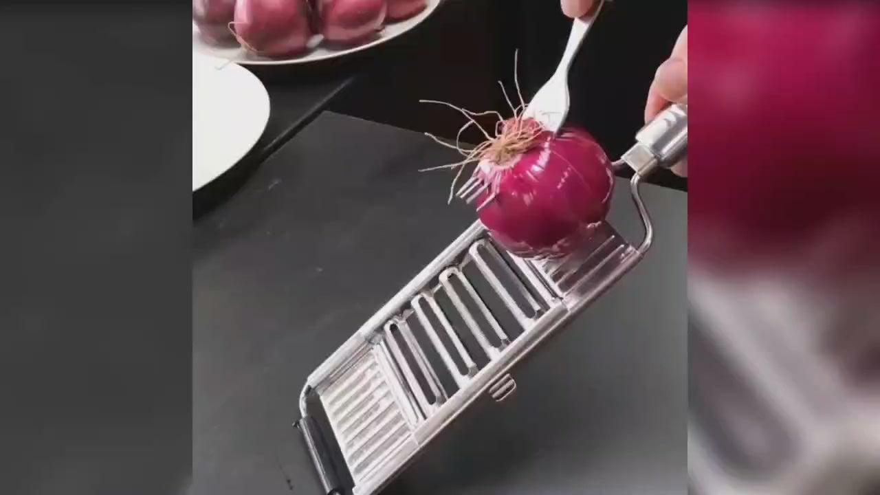 Multi-Purpose Vegetable Slicer,Stainless Steel Shredder Cutter Grater Slicer,Manual Food Chopper Vegetable Cutter Kitchen Tools
