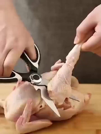 Kitchen Scissors Stainless Steel Bottle Opener Chicken and Duck Skeleton Poultry Multi-functional Food Professional Shears Scissors