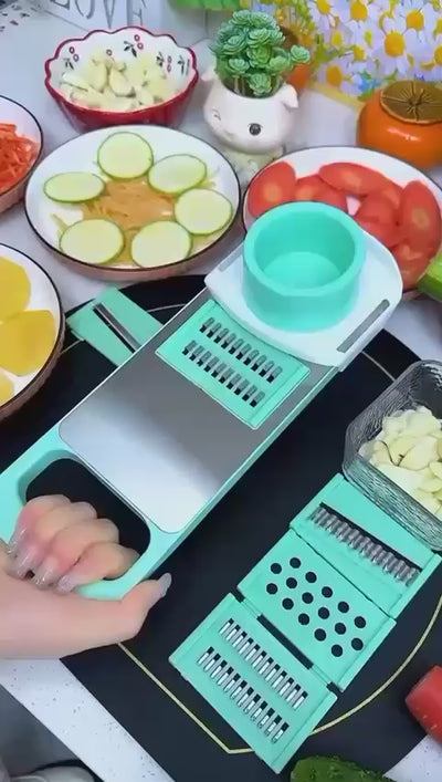 5 in 1 Vegetable Stainless Steel Cutter and Slicer High Quality