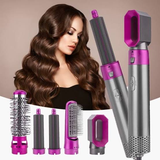 Dynamic Life 5-in-1 Hot Air Styler – Hair Dryer, Curler, Straightener & Volumizer