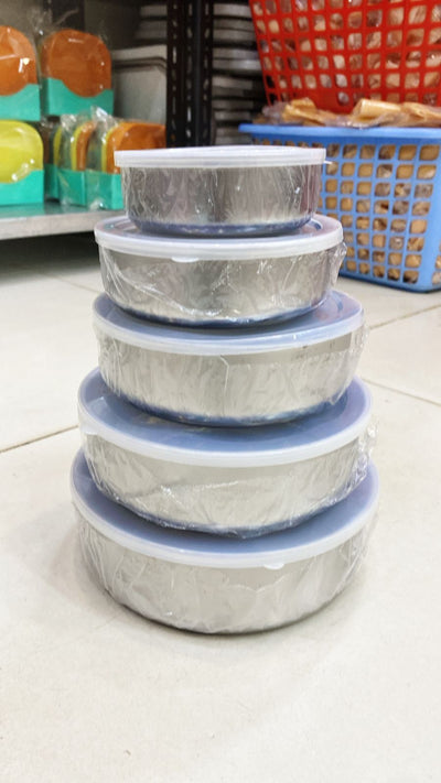 5 Pieces Stainless Steel Bowl Set