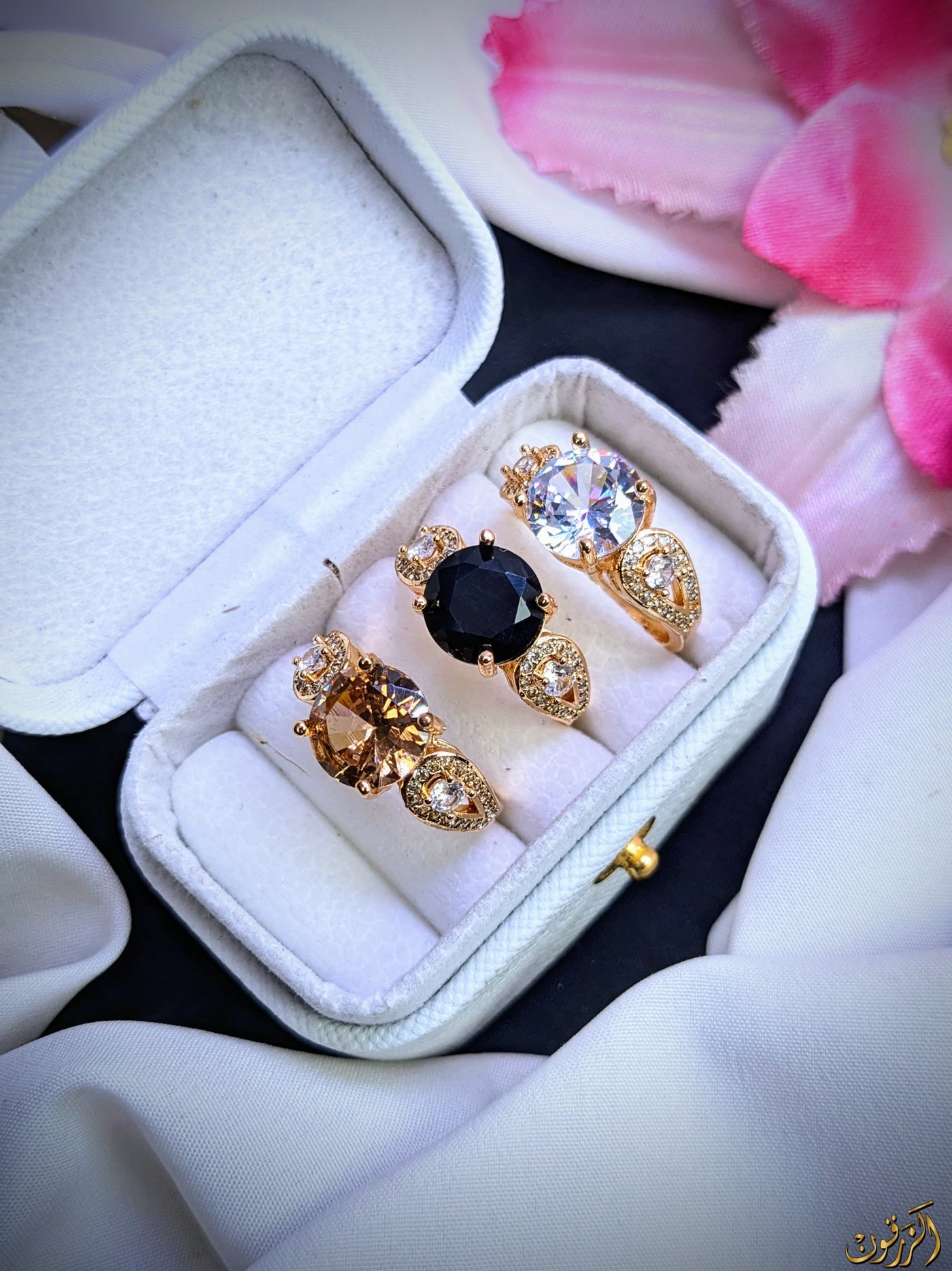 Zircon Rings Adjustable Size