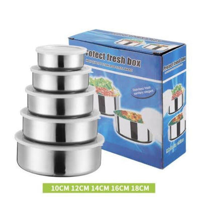 5 Pieces Stainless Steel Bowl Set