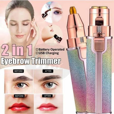 2 in 1 Eyebrow and Face Hair Trimmer For Both Best Quality 100% result