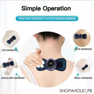 KK Trader | Butterfly Chargeable Massager – Portable Muscle Relaxer