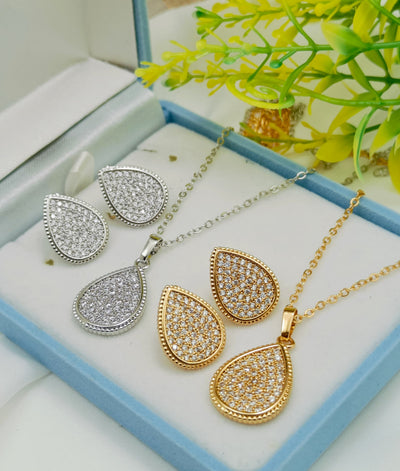 Elegant Teardrop Jewelry Sets