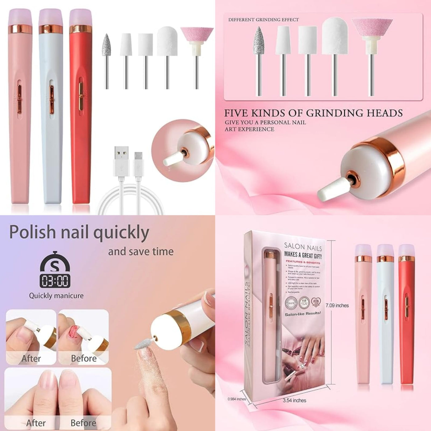 Nails Salon Portable Nail File Care