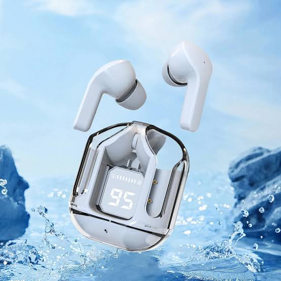 Air31 TWS Transparent Earbuds - Wireless Bluetooth 5.3 Gaming Headsets, Noise Reduction, Touch Control, T2 TWS Pro Earbuds with Microphone