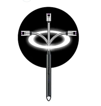 New Original USB Rechargeable Electric Arc Lighter, Flameless Kitchen Lighter, Plasma Arc to Light Candle, Windproof/Candle Lighter, Best for BBQ's Grill